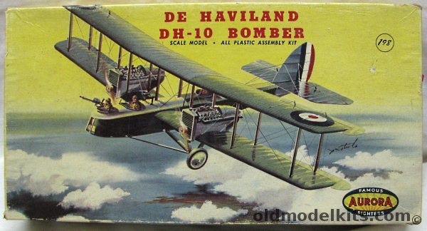 Aurora 1/48 De Haviland DH-10 Bomber, 125-198 plastic model kit